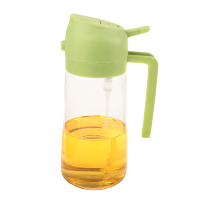 16oz Oil Dispenser Bottle for Kitchen, 2 in 1 Olive Oil Dispenser and Oil Sprayer, 470ml Olive Oil Spray Bottle for Cooking -
