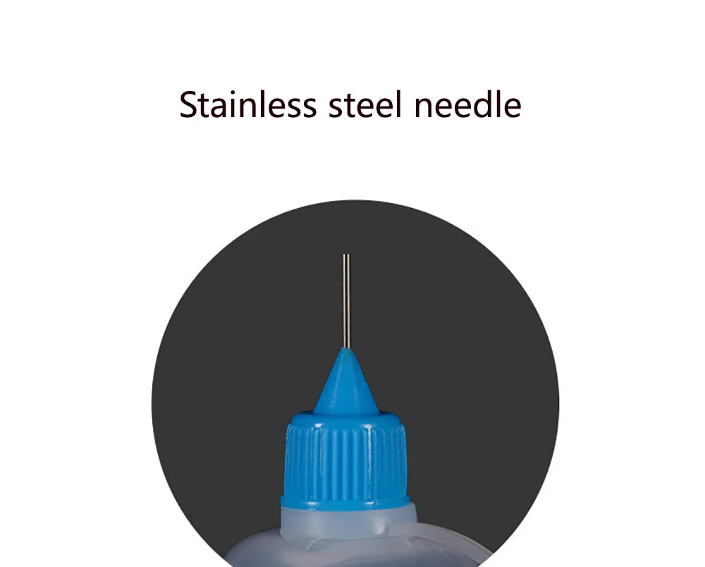 5ml 10ml 20ml 30ml 100ml 120ml PE Plastic Squeezable Tip Applicator Bottle Refillable Dropper with Needle Tip Caps Oil Bottle
