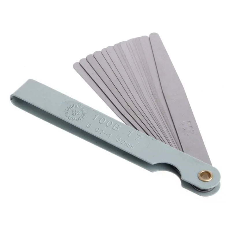 0.02-1.00mm 17 Blades Feeler Gauge Metric Gap Filler Gage Measurment Tool For Engine Valve Adjustment