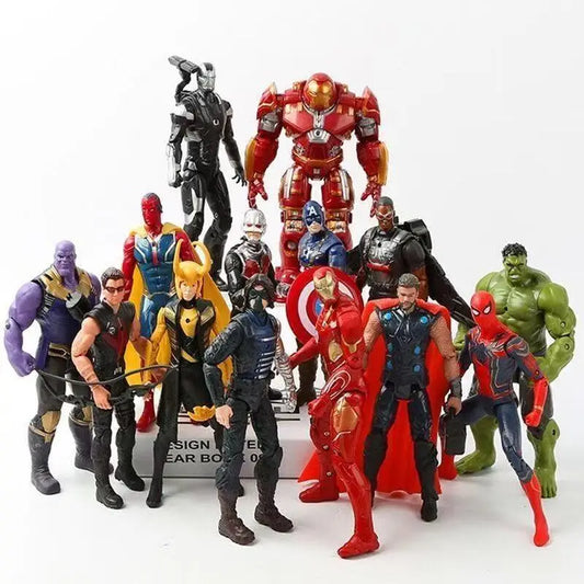 Comics The Avengers Hero Goods, Iron Man, Spider-Man, Hulk, Desktop Decoration Model, Children's Toys, Birthday Gifts.