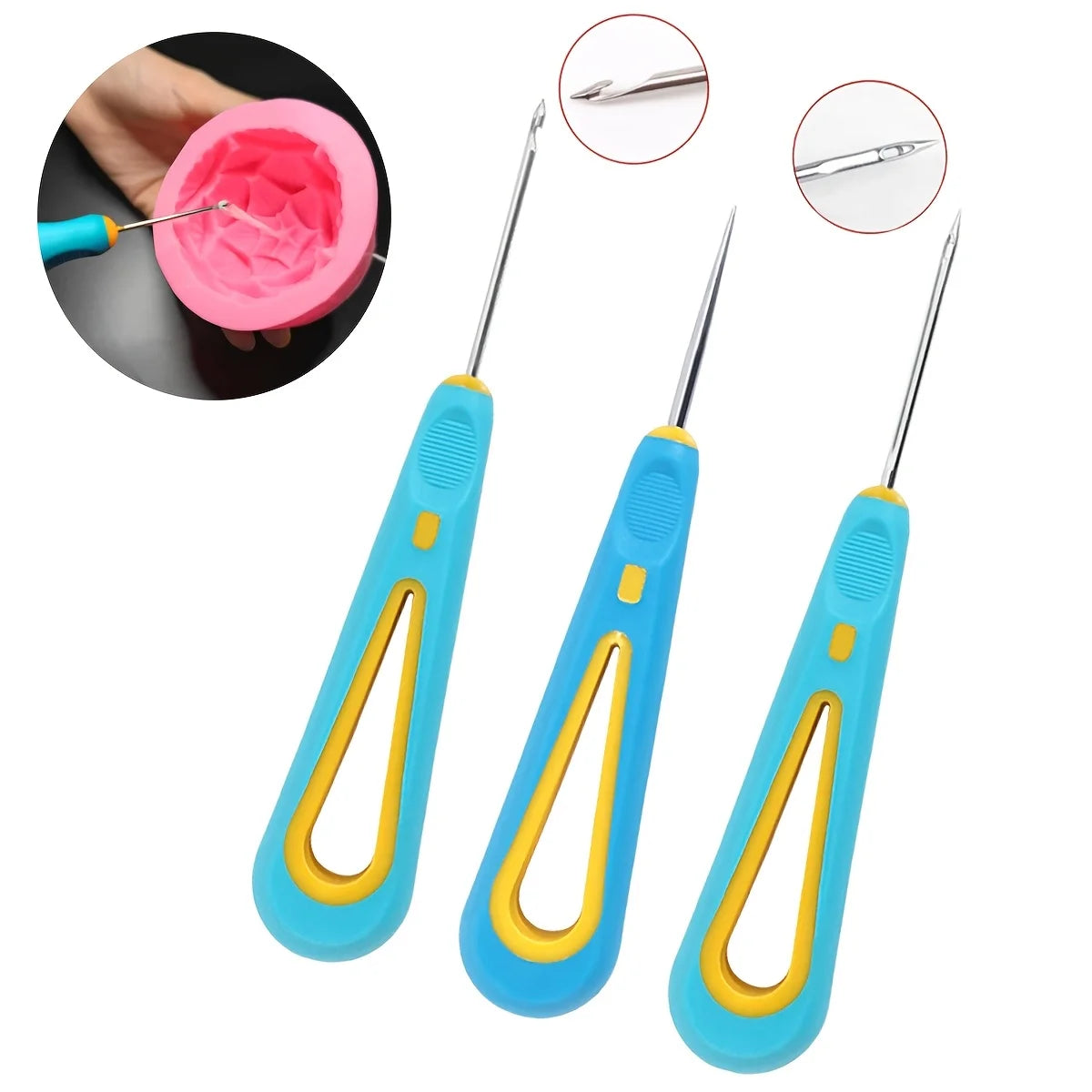 Candle Mold Punch Tool Silicone Mould Hand Drill Equipment Practical Gadget Punch Needle Candle Wick Tool Candle Making Suppl