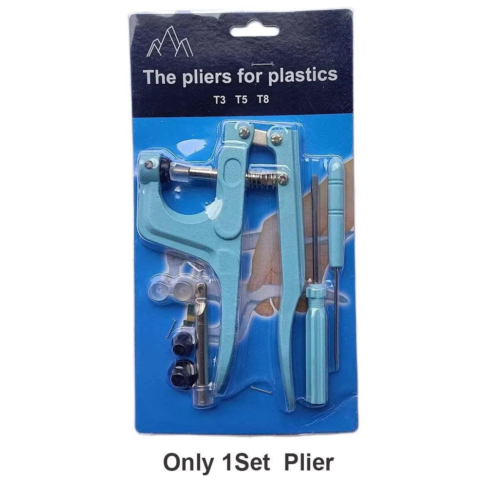 T5 Resin Snap Buttons Set Snaps U Shape Fastener Snap Pliers Buttons Kit Snaps Cloth Buttons DIY Sewing Machine Crafting Tool