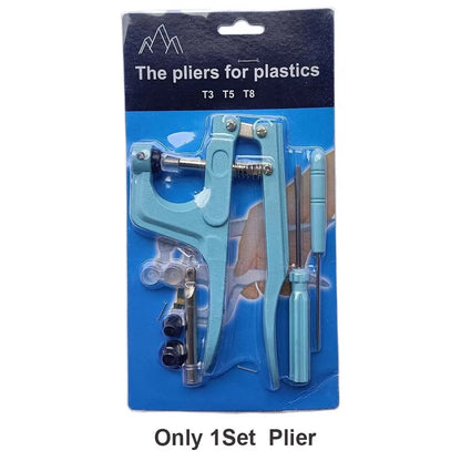 T5 Resin Snap Buttons Set Snaps U Shape Fastener Snap Pliers Buttons Kit Snaps Cloth Buttons DIY Sewing Machine Crafting Tool
