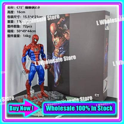 In Stock Mess Toys Superior Symbiote Scarlet Spider Ct Toys Spiderman Daredevil Batman Wolverine Anime Action Figure Gifts To