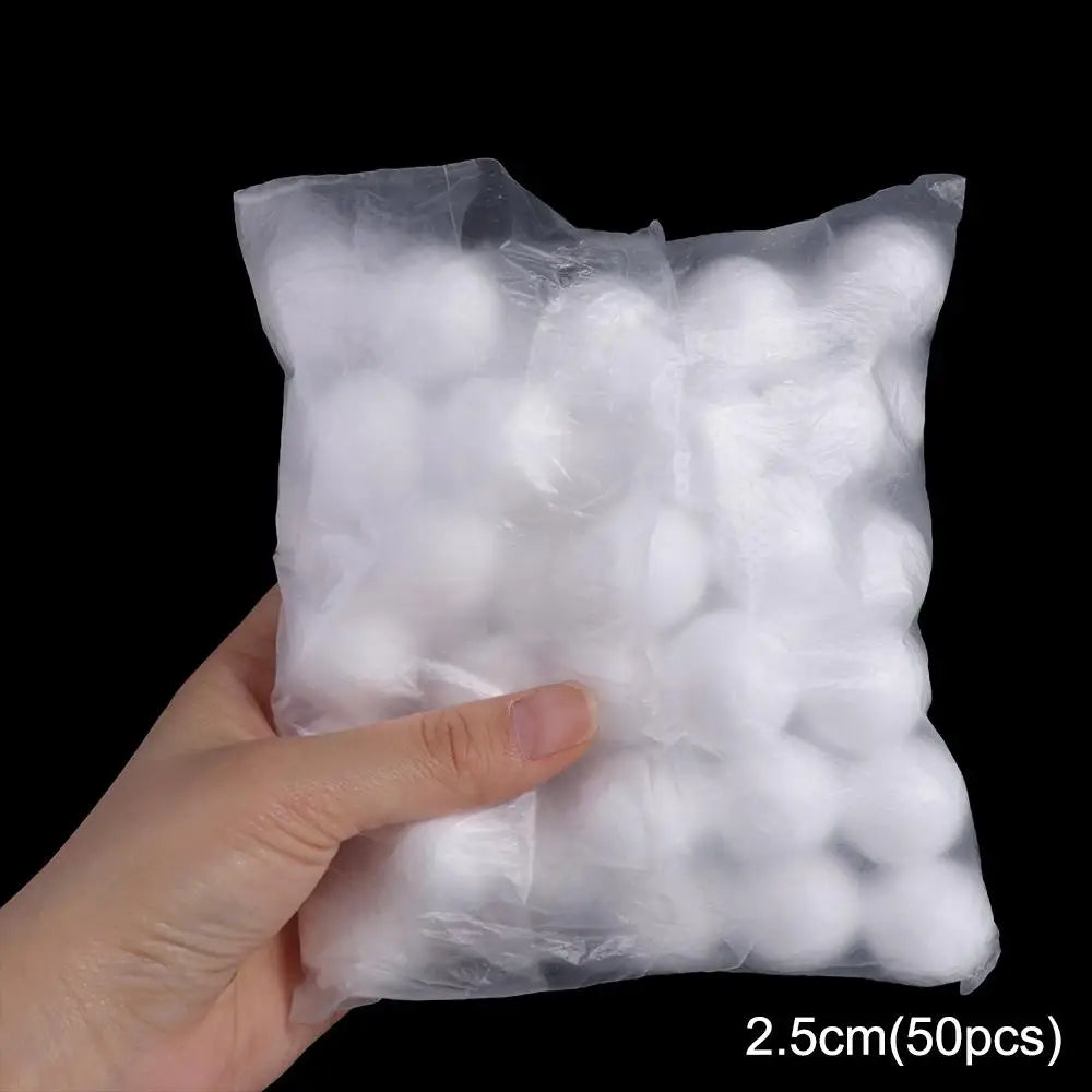 Home Decoration Mini Foam Balls Polystyrene White Christmas Balls Round Christmas Ornaments Christmas - 2.5cm-50pcs
