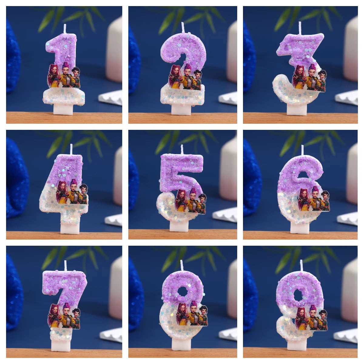 NEW Demon Digital Candle Cake Decoration Number Candle Cake Top Birthday Party Kpop Cake Decoration