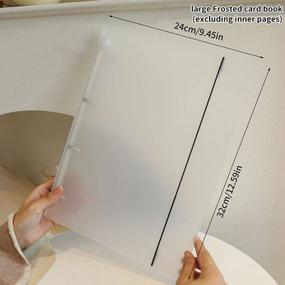 Nail Art Piece Storage Book Large Capacity Exhibition Photo Album Card Clip Display Board DIY Simple Album Storage Book - A9