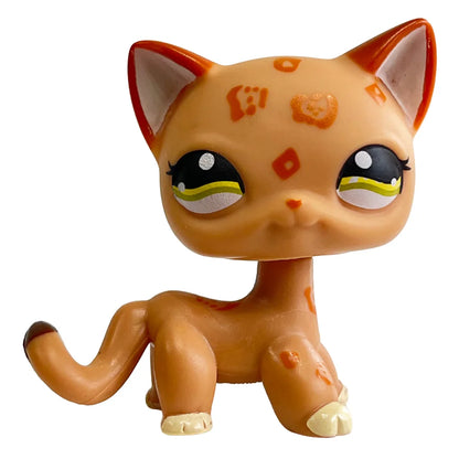 Rare Pet Shop LPS Toy Stands Short Hair Cat Original Kitten Husky Puppy Dog Fox Cute Animal Old Bobble Head Toy - 1120