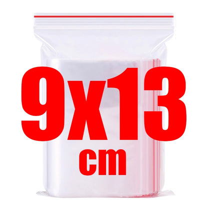 500/100pcs Self Sealed Bags Plastic Storage Bag for Jewelry Food Pills Transparent Zipper Storage Bag Package Pouches
