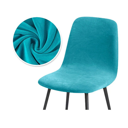 Higher Quality Velvet Chair Cover 1/2/4/6 pcs Stretchable Chair Cover For Dining Room 2 Type of Fabrics Chair Slipcover For H