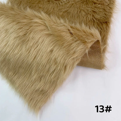 Fur Imitate Fabric 30x50cm Polyester Fiber Medium Thickness Woven Technics 2.5cm Long Fur Fabric Cosplay Fursuit Fur Material