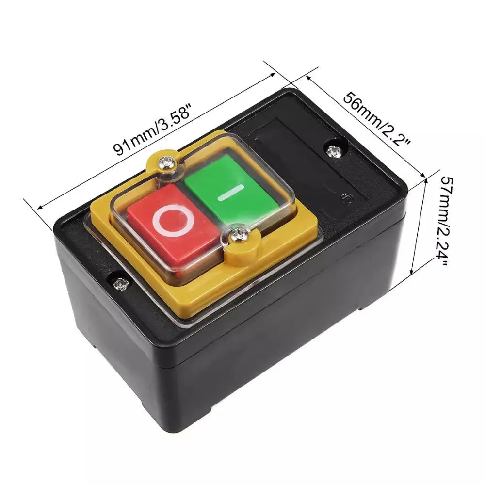 Waterproof Push Button Switch ON/OFF Mechanical Equipment Control Button for Durable Use