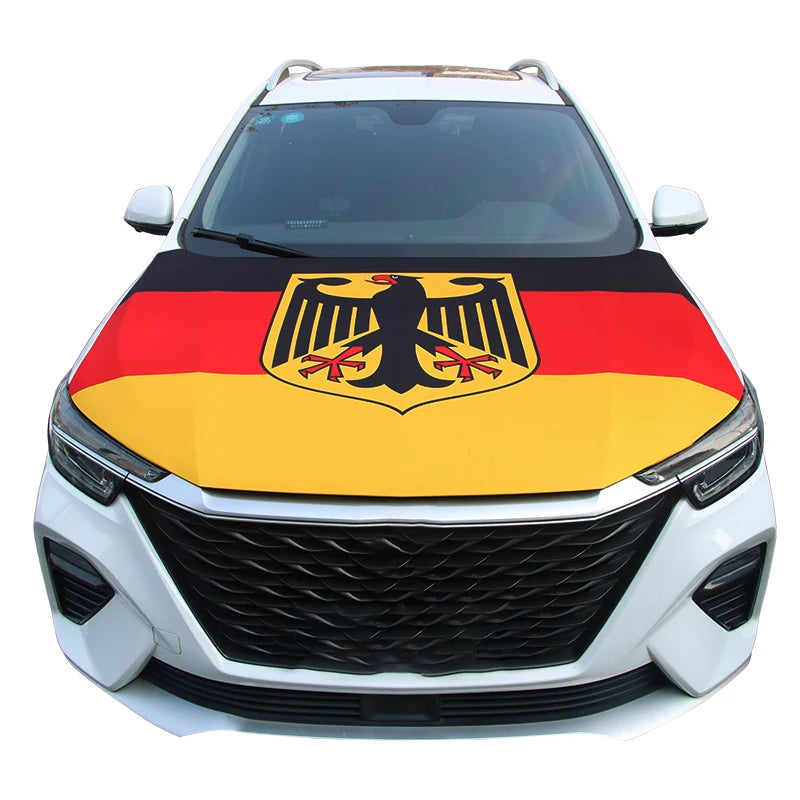 Germany Flag Car Engine Hood Cover Coat of Arms of Germany Flag For Decoration
