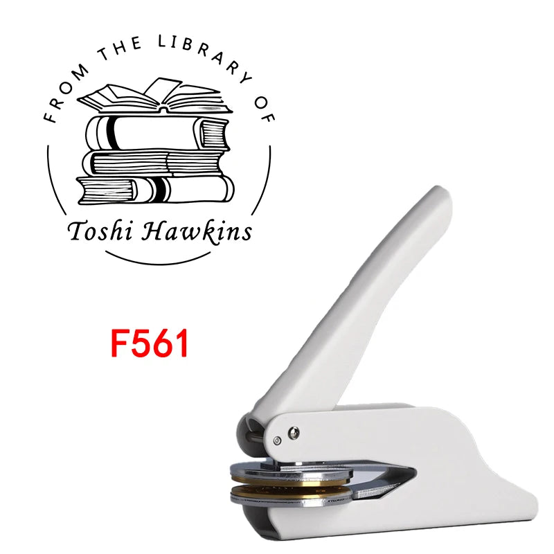 Custom Embosser Stamp,From the Library Embosser,Personalized Book Embosser Stamps,Custom Logo,Magic School,Gift for Book Love