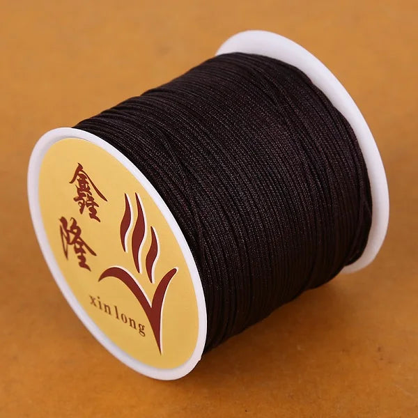 40m/lot 0.8mm Cotton Knotting Macrame Cord Nylon Thread String DIY Beading Braided Bracelet Jewelry Making - 03