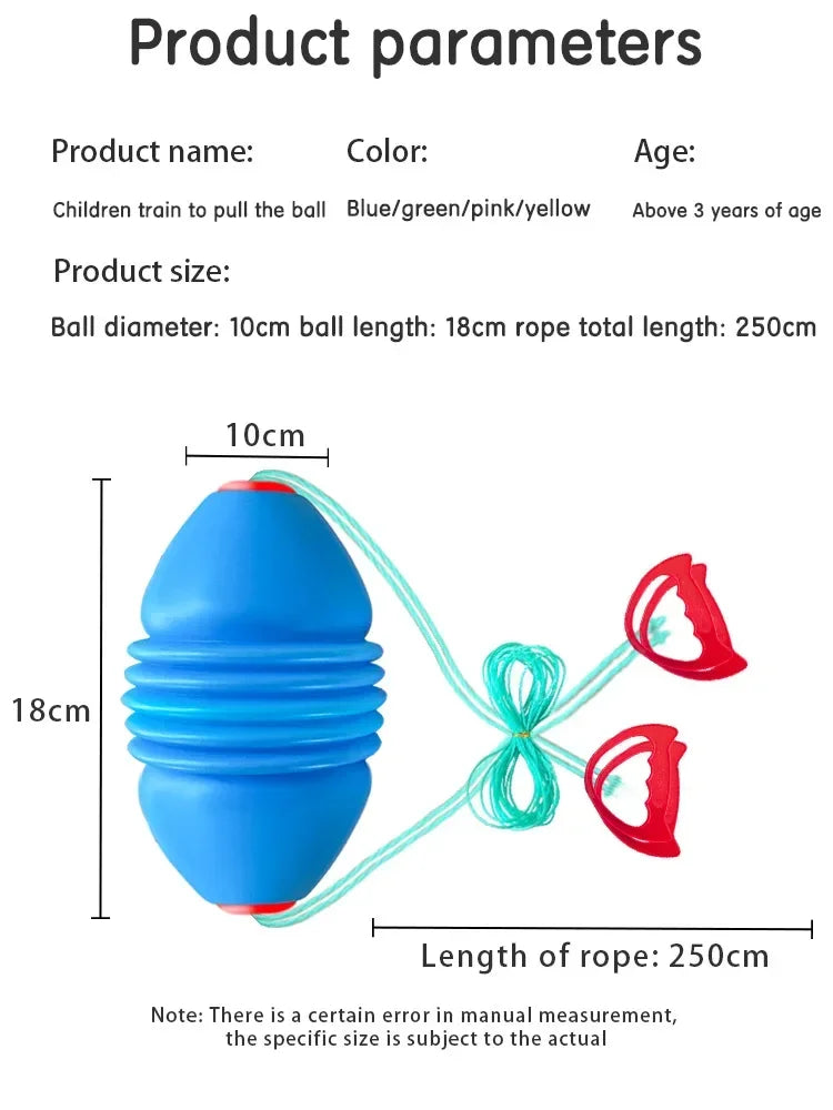 Elastic Speed Balls for Children Outdoor Toys Large Size Interactive Pulling Sensory Training Sport Games Gifts for Kids Adul