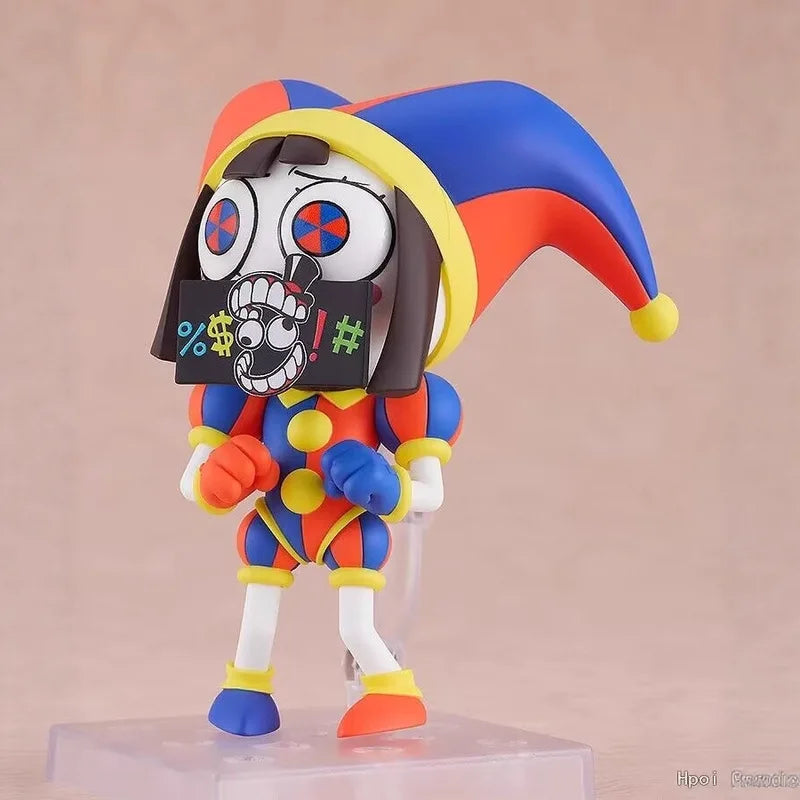 Q Version 2583 The Amazing Digital Circus Pomni Chibi Figure Interchangeable Face Posable Collectible Desktop Ornament Gift
