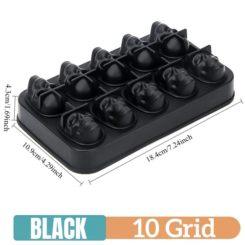 4/6/8/15Grids Silicone Ice Cube Molds Spherical Ice Molds Reusable Whiskey Ice Cube Molds Cocktail Freezer DIY Homemade Barwa