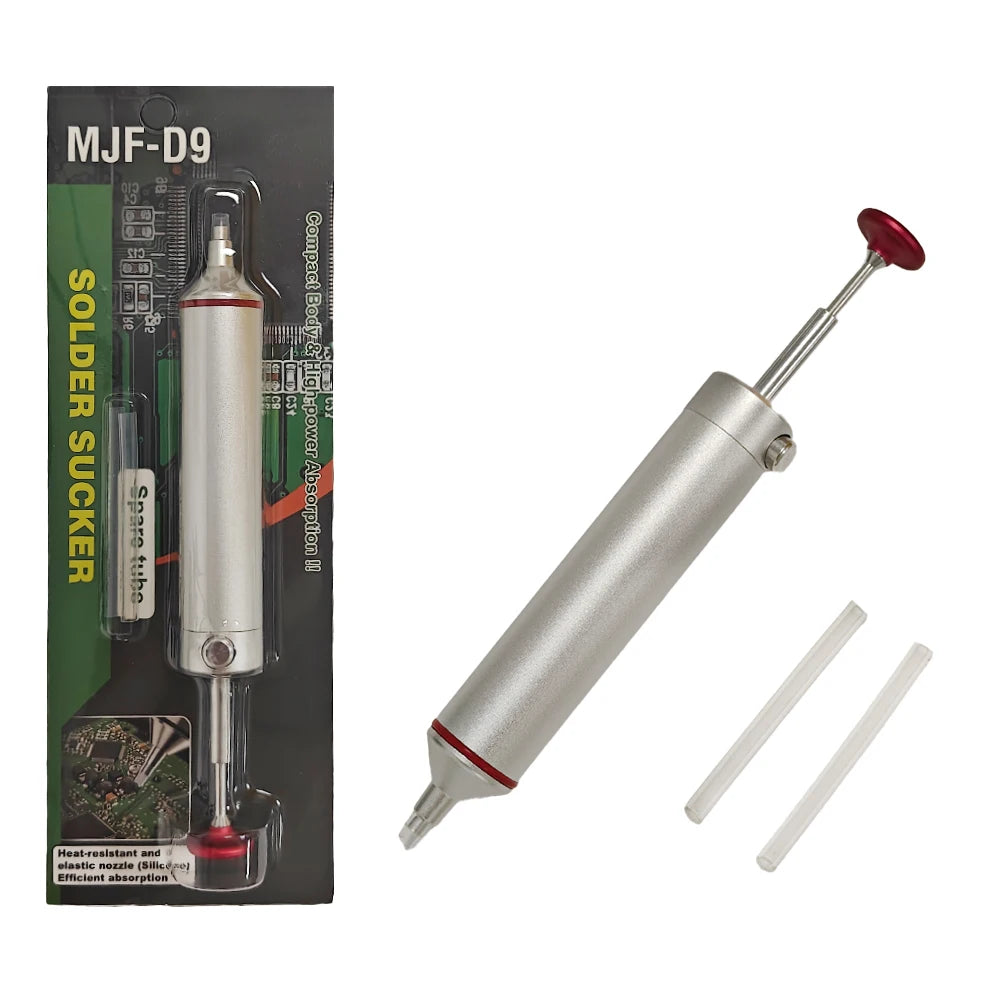 Aluminum Desoldering Pump Suction Tin Gun Soldering Sucker Pen Powerful Vacuum Iron Welding Repair Tool for Electronic Compon