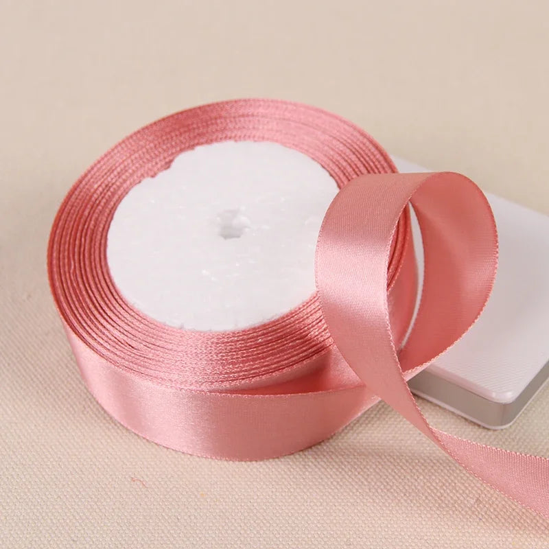 6/10/15/20/25/40/50mm Satin Ribbons DIY Artificial Crafts Wedding Party Supplies Handicraft Sewing Accessories Material 22met