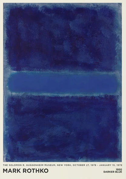 Vintage Minimalist Mark Rothko Canvas Painting Modern Exhibition Poster and Picture Print for Living Room Wall Art Home Decor