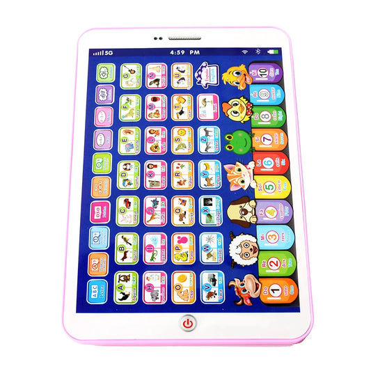 Spanish Alphabet Child Tablet Point Read Touch Enable Laptop Compluter Educational Toys Play Mobel Details for Children's Gif