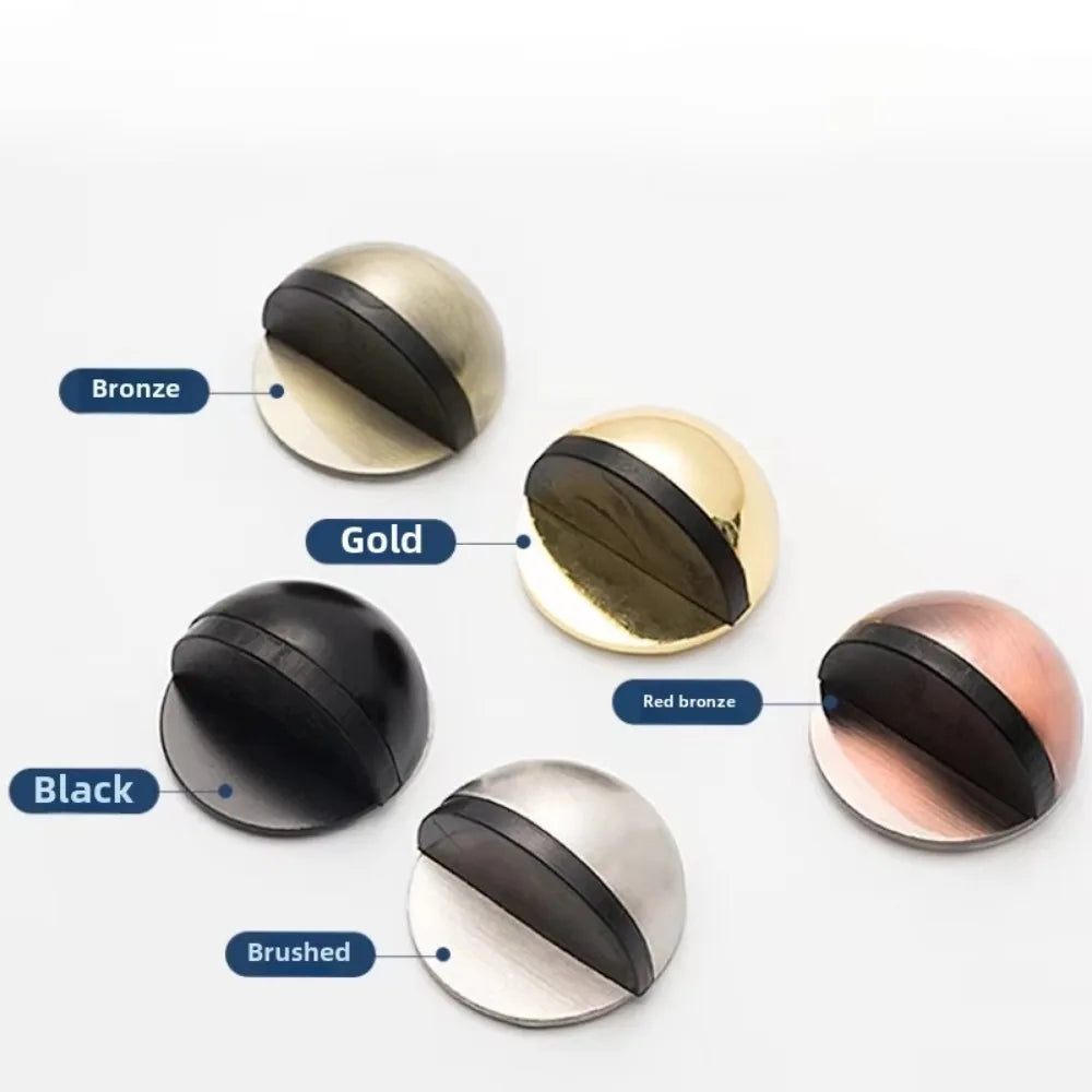 No Drill Door Stopper - Anti-Collision Rubber Guard for Bathroom & Glass Doors, Turtle Shape Non-Slip Household Protector
