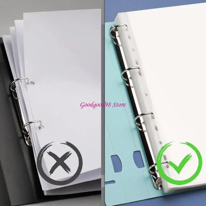 File Folders Display Book 4-Rings Binders 4 Hole Binders Folders for Students
