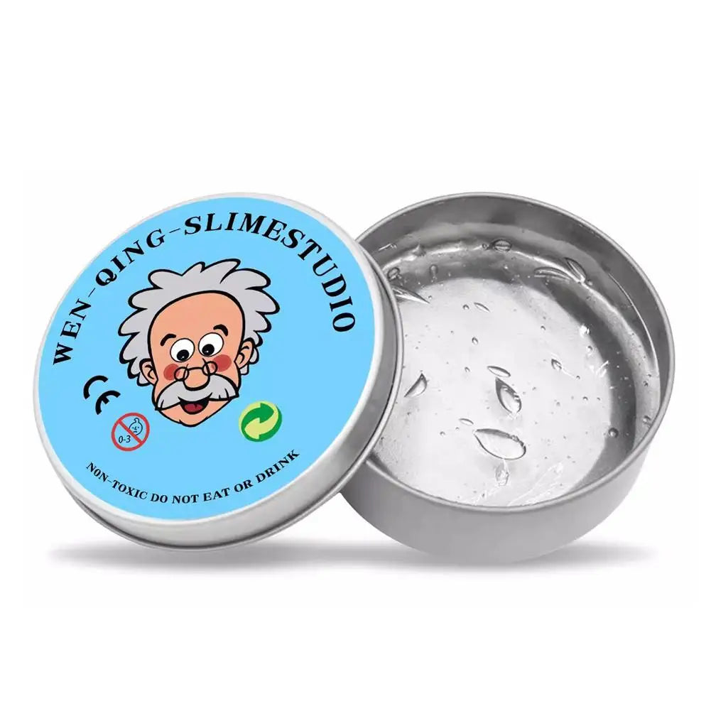 Lab Putty Crystal Clear Glass (1 Pack) Beste Denkende Slimme Crazy Stress Putty met Tin, Sensory & Bouncing Speelgoed - lucen