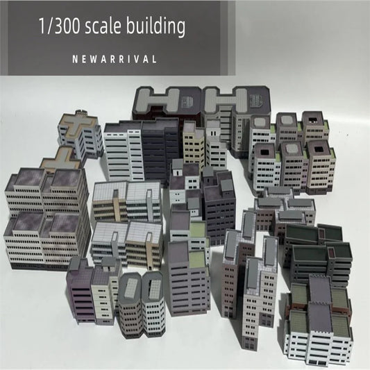 Architecture 1:300 ABS Building Scene Plastic Assembly Model Train Layout Design Materials