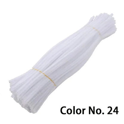 Chenille Stem Pipe Kids DIY Creative Toys Chenille Sticks Cleaners Kindergarten Educational Handmade Material Plush Strips