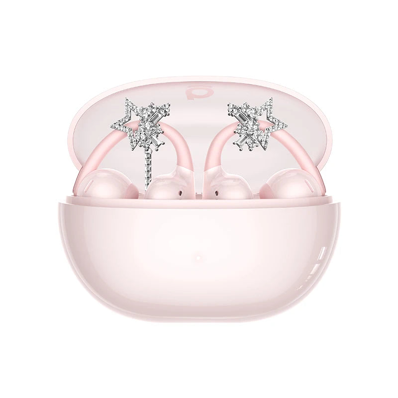 Baseus Bowie MC2 AIR Clip-on TWS Earbuds Ear Clips Wireless Earphones Bluetooth - Earring Set Pink