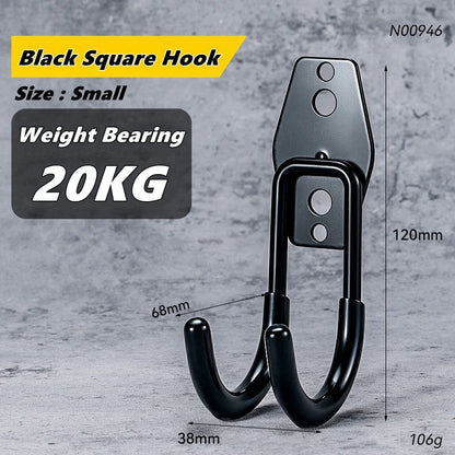 Garage Storage Utility Hooks,Garage Garden Tool Organizer,Hanging Utility Wall Mount Hooks,Heavy Duty Tool Storage Organizer 