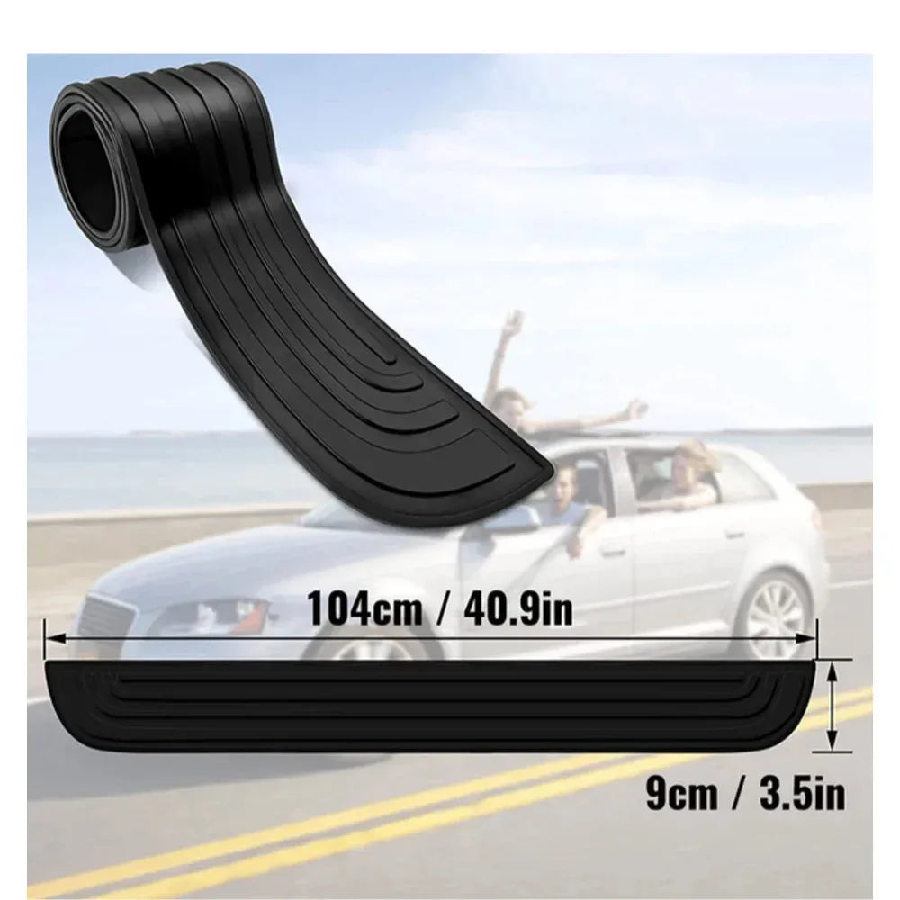 Universal ​Rear Bumper Guard PVC Rubber Protector Strip Car Trunk Door Sill Plate Protector For Bumper Reinforcement Decorati