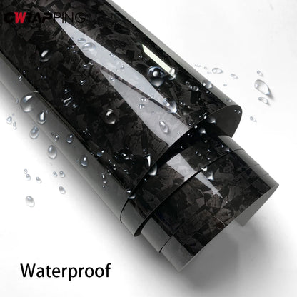 Car Stickers Carbon Fiber Vinyl Wrap Film Waterproof Auto Body Film Glossy Self Adhesive Carbon Fiber Sticker Cars Accessorie