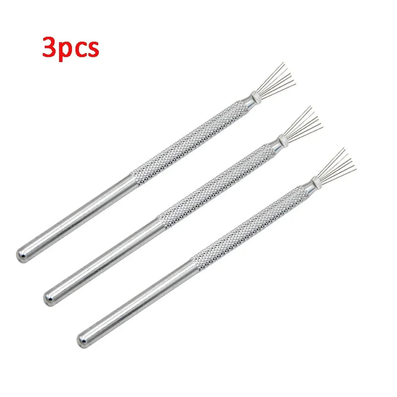 7 Pin Feather Wire Texture Ceramics Tools Polymer Clay Sculpting Modeling Tool DIY Pottery Brush Pottery Tools Cake Accessori
