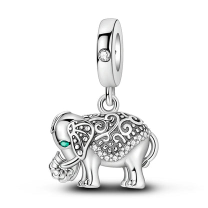 925 Sterling Silver Charms Beads Pendant Tree of Life Dog Elephant Love Heart Charm Fit Original Bracelet DIY Women Jewelry G