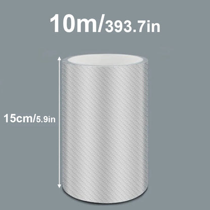 3/5/10M Transparent Carbon Fiber Car Threshold Portector Moulding Strip Trim Bumper Strip Clear Wear Surface Tapes DIY Film T