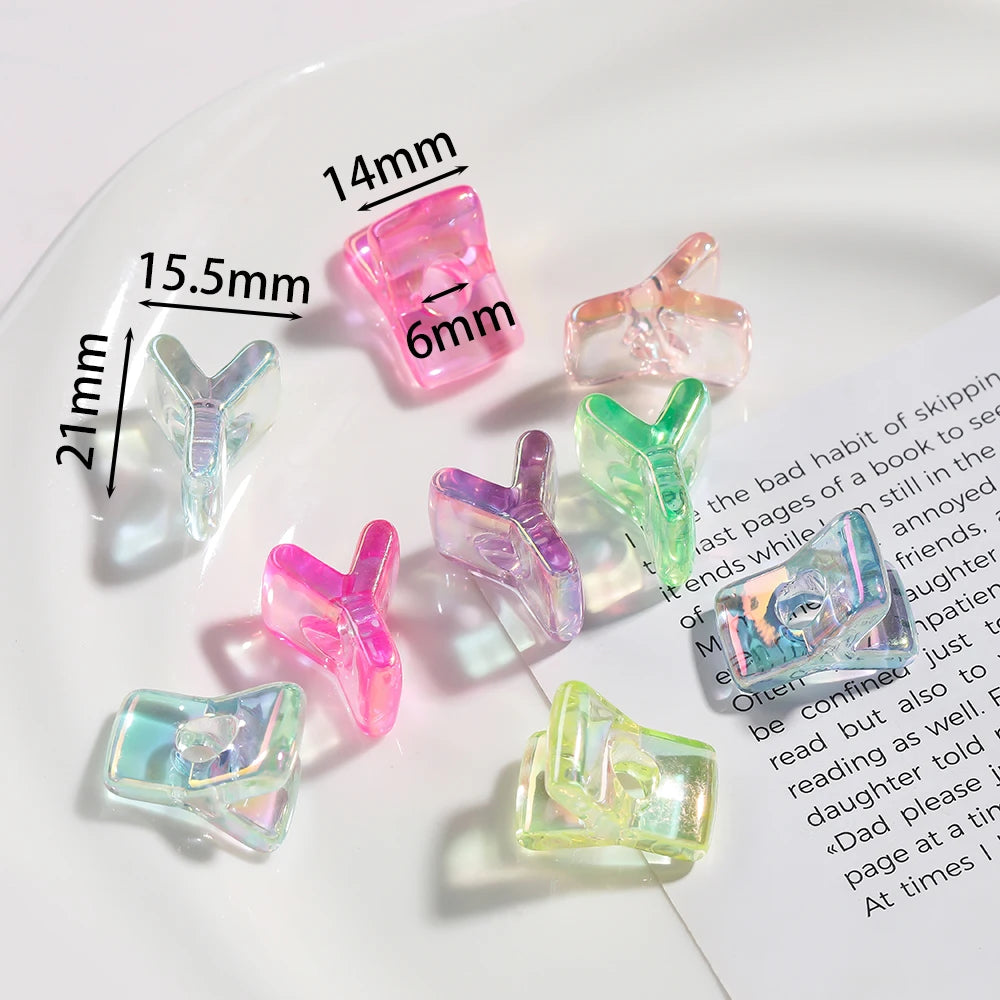 5pcs/lot Multicolour Random Letter Beads Acrylic Transparent Alphabet Bead For Jewelry Making DIY Necklace Keychain Accessori