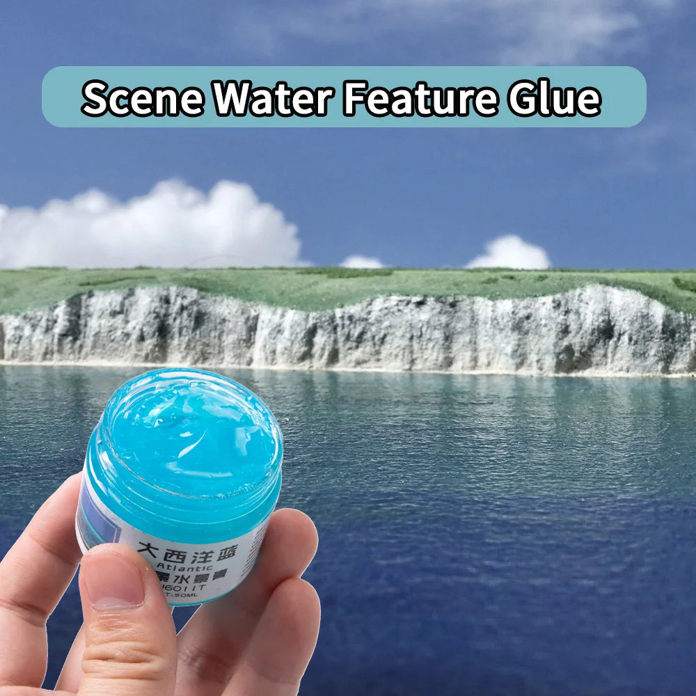 50ML Diorama Rivers/Oceans/Lakes/Simulation Static Water Scene Making Materials DIY Model Kit For Effect Miniature Landscape 