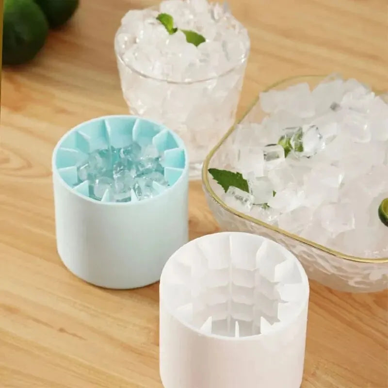Silicone Ice Cube Mold Round Ice Bucket Summer Homemade DIY Refrigerator Freeze Ice Maker Creative Ice Cube Mold Barware Tool