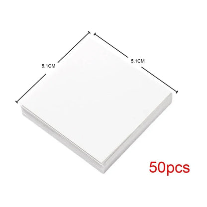 50pcs Disposable Tinting Glue Paper Tearable Nail Toning Palettes Nail Polish Color Mixing Tray Waterproof Paper Display Boar
