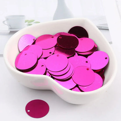 10g/Pack Round Sequin 6mm 8mm 10mm 15mm 20mm 30mm Sewing Sequins For Craft, Jewelry Accessories, Wedding Dress Craft 28 Color