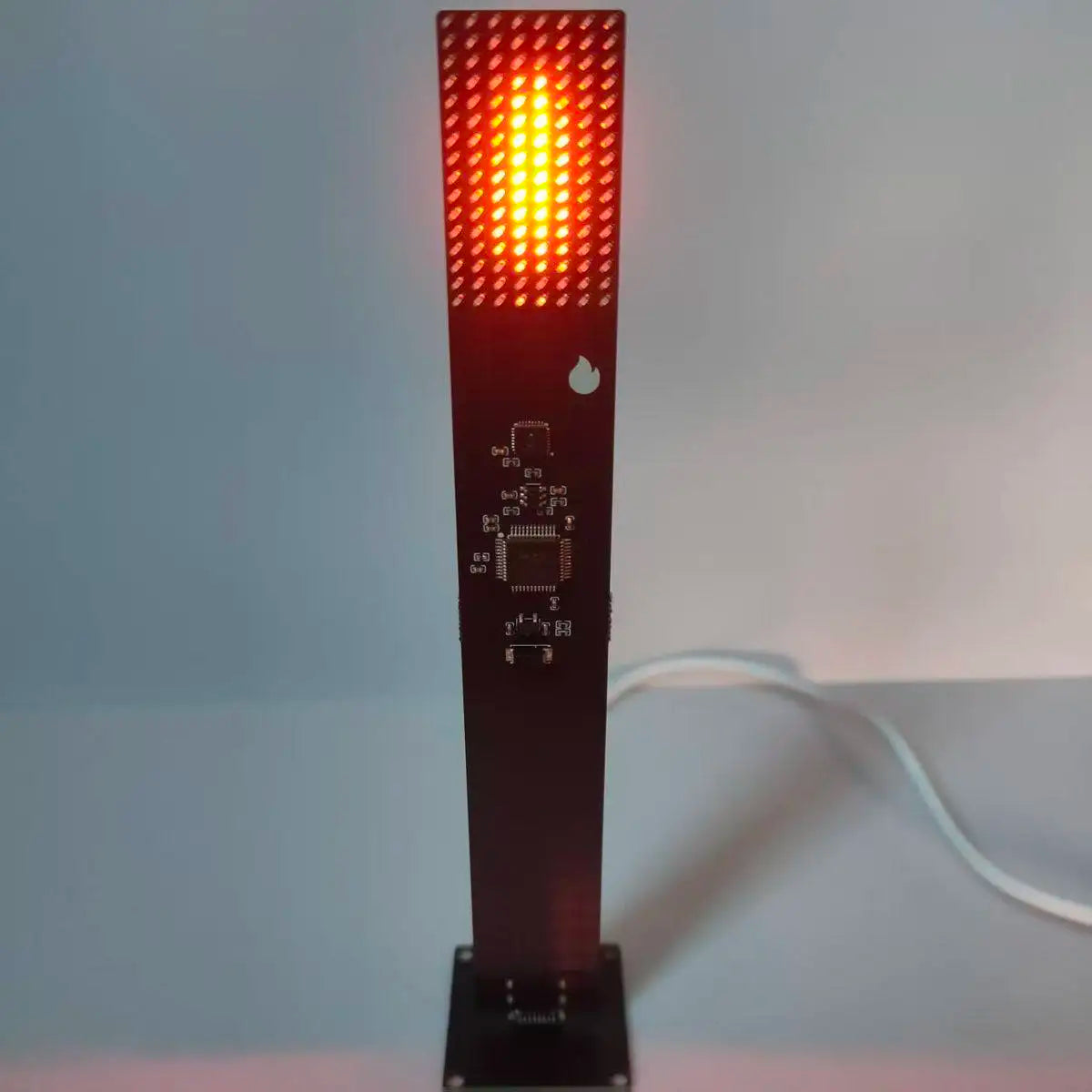 Creative Desktop Ornament, Electronic Candle Simulation, Flame Pixel Torch, E-sports Room Atmosphere, Home Decoration Art Gif