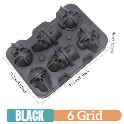 4/6/8/15Grids Silicone Ice Cube Molds Spherical Ice Molds Reusable Whiskey Ice Cube Molds Cocktail Freezer DIY Homemade Barwa
