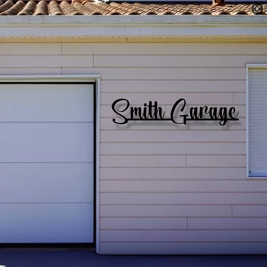 Custom Metal Letter House Sign - Personalized Villa & Farm Name Plaque with Elegant Script Design,Durable Outdoor Metal Sign