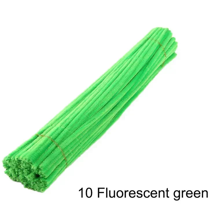 100/50Pcs Chenille Stems Bulk 22 Colors Chenille Pipe Cleaner Stems Kids Art and Crafts Projects and Decorations(6 MM x 12 in
