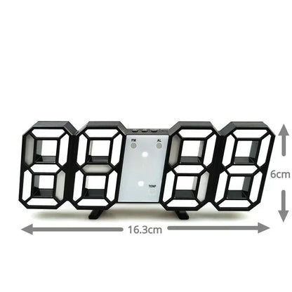 Purchase Products Clock 3D LED Digital Alarm Clock Wall Clock Time/date/temperature For Home/kitchen/office Clocks Decor Gard