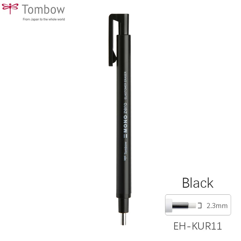 Tombow MONO Zero Eraser Flat / Super Fine Rubber Tip Pen Type Professional High Precision Pencil Eraser For Manga Highlight