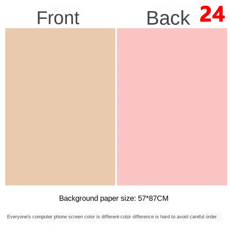 Photography Backdrops Wallpaper 57*87cm 2sides Solid Color Photo Background Props for Photo Studio Newborn Product Photograph